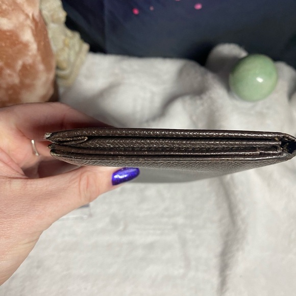 Bulgari Leather Long Wallet-Brown W/COA - Picture 10 of 12